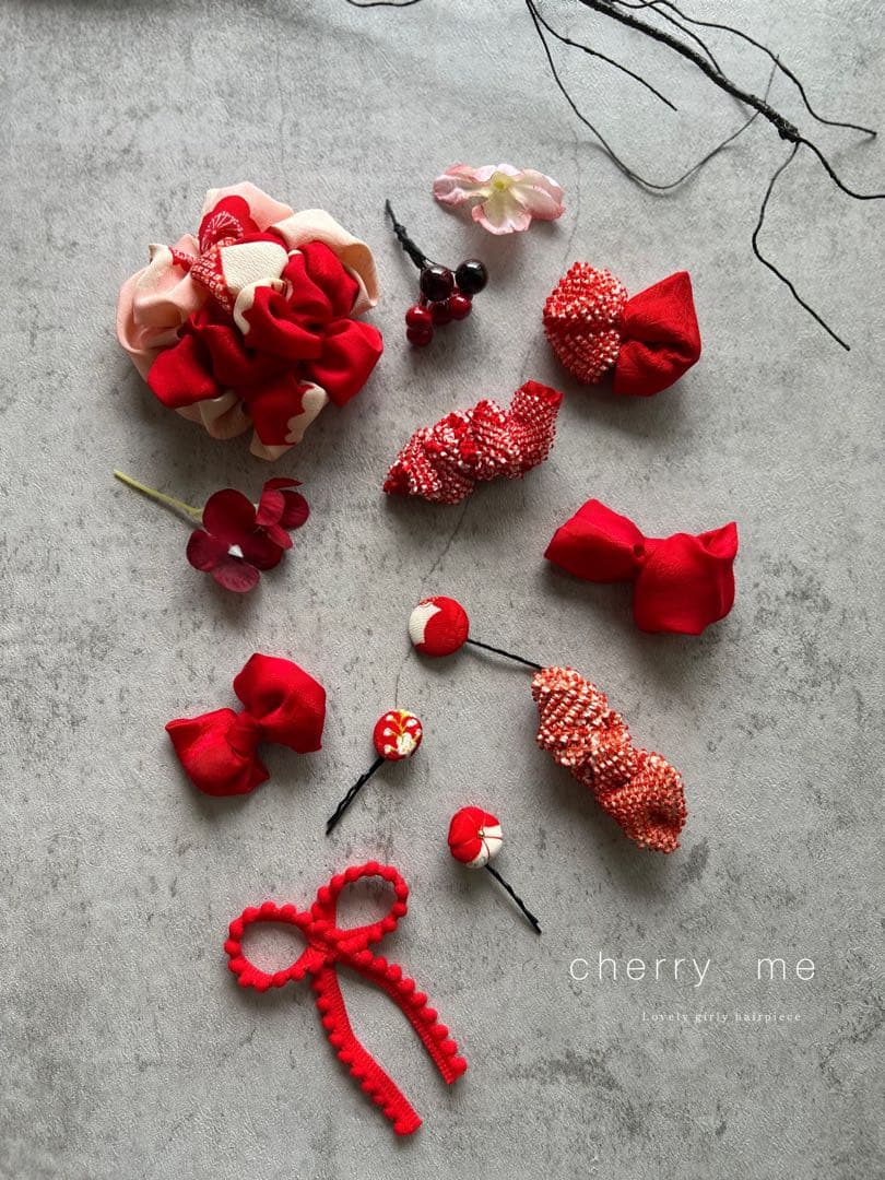 a*x様 七五三　七五三髪飾り　ヘッドドレス　着物髪飾り　リメイク髪飾り　021