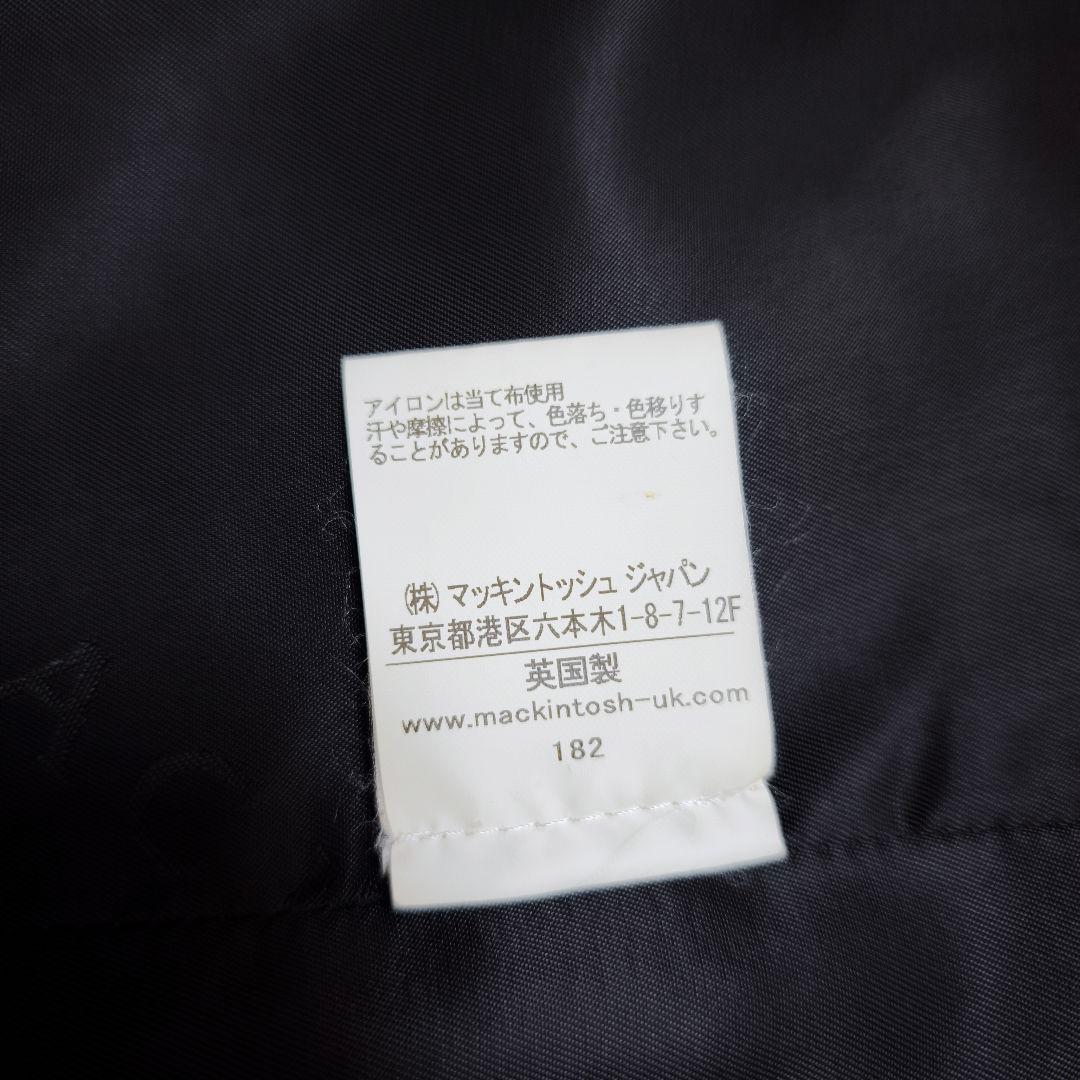 極美品 マッキントッシュ 現行モデル 白タグ チェスターコート 黒 34 英国製