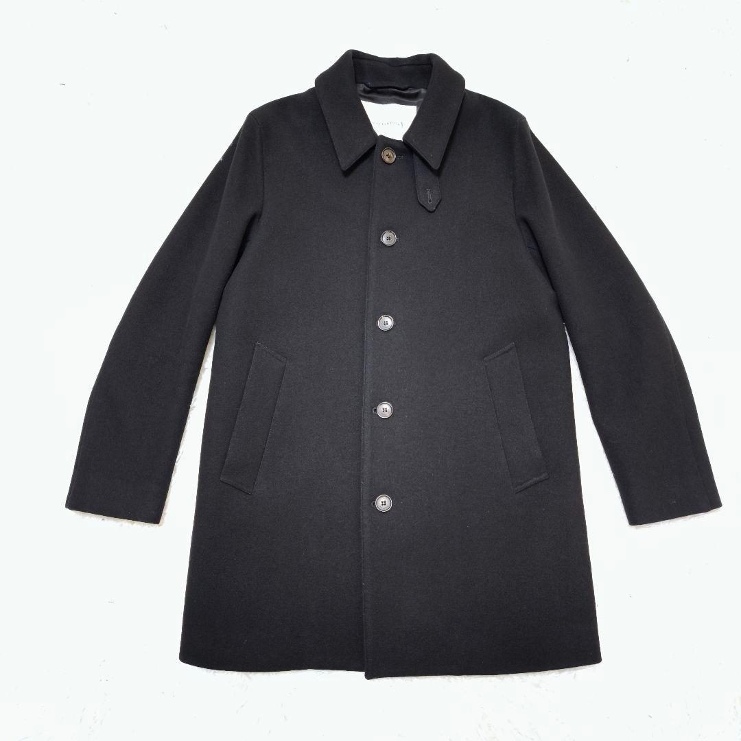 極美品 マッキントッシュ 現行モデル 白タグ チェスターコート 黒 34 英国製