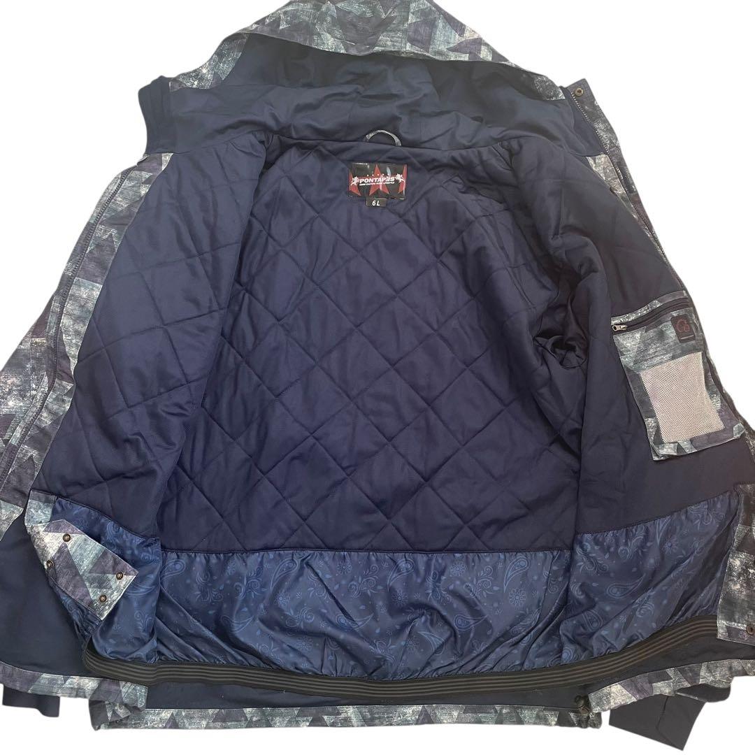 希少 大きいサイズ ポンタペス スキー スノボウェア 上下 メンズ6L