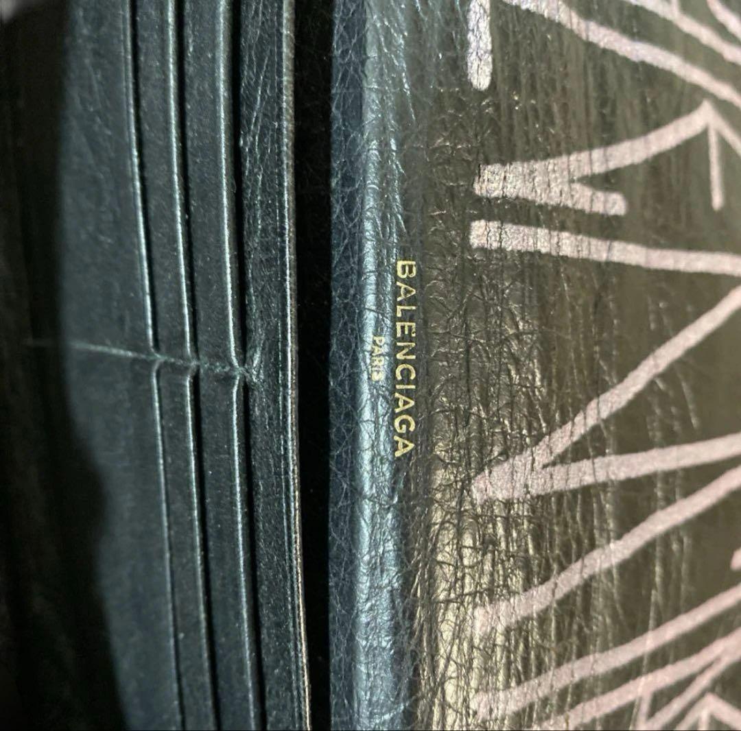 バレンシアガ　BALENCIAGA グラフィティアート　レザー　長財布
