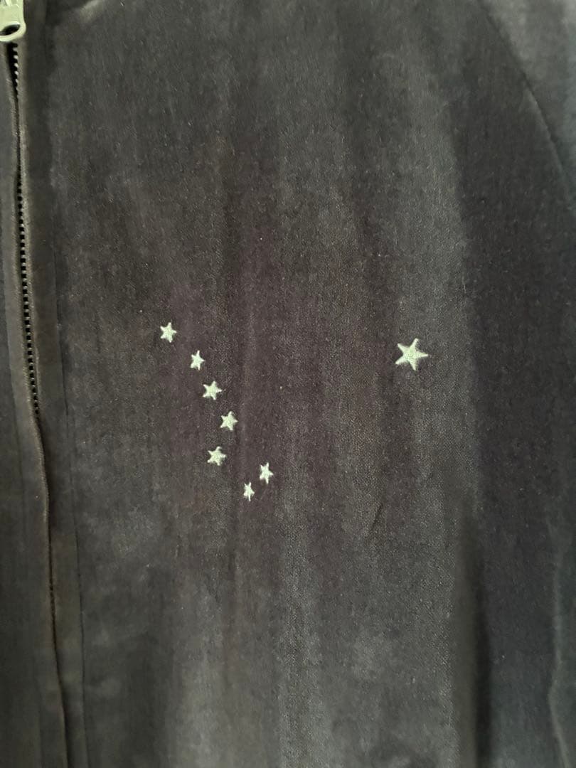 varde77 アラスカジャケット　別珍　スカジャン　スーベニア　ベトジャン濃紫