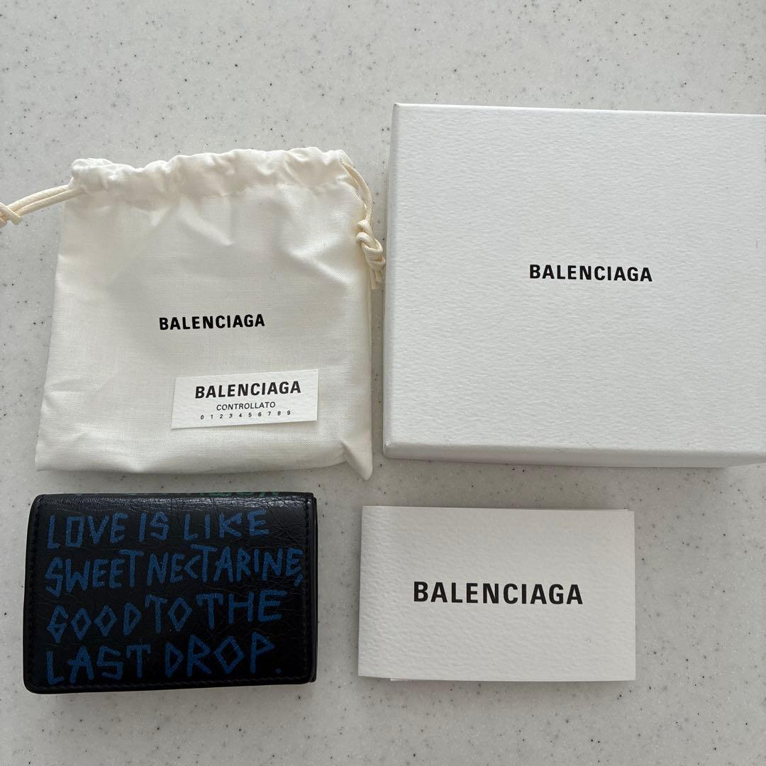 り様　希少✨ BALENCIAGA 三つメッセージプリント グラフィティ 正規品