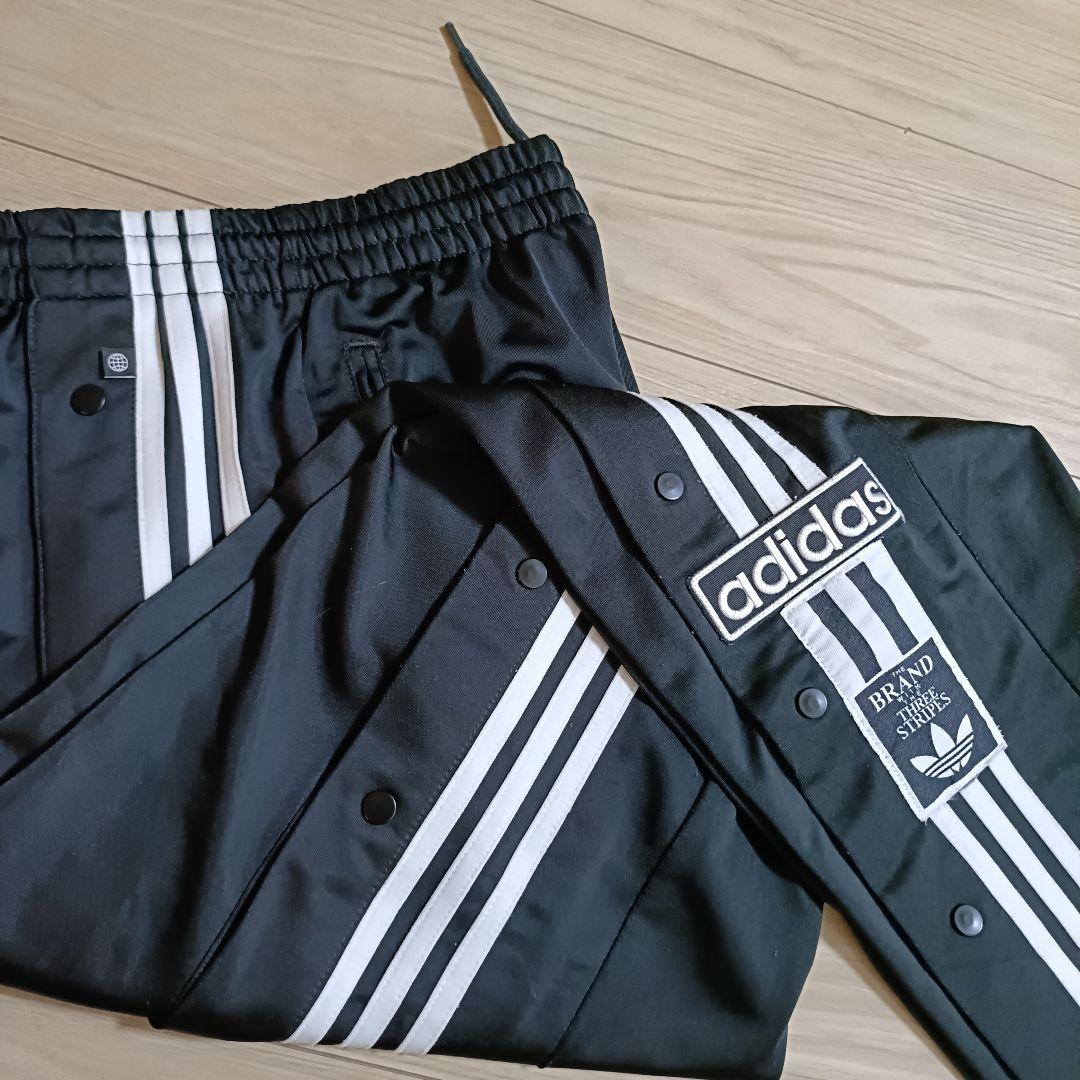アディダス 黒 クラシックス アディブレイク スナップパンツ ジャージ メンズL