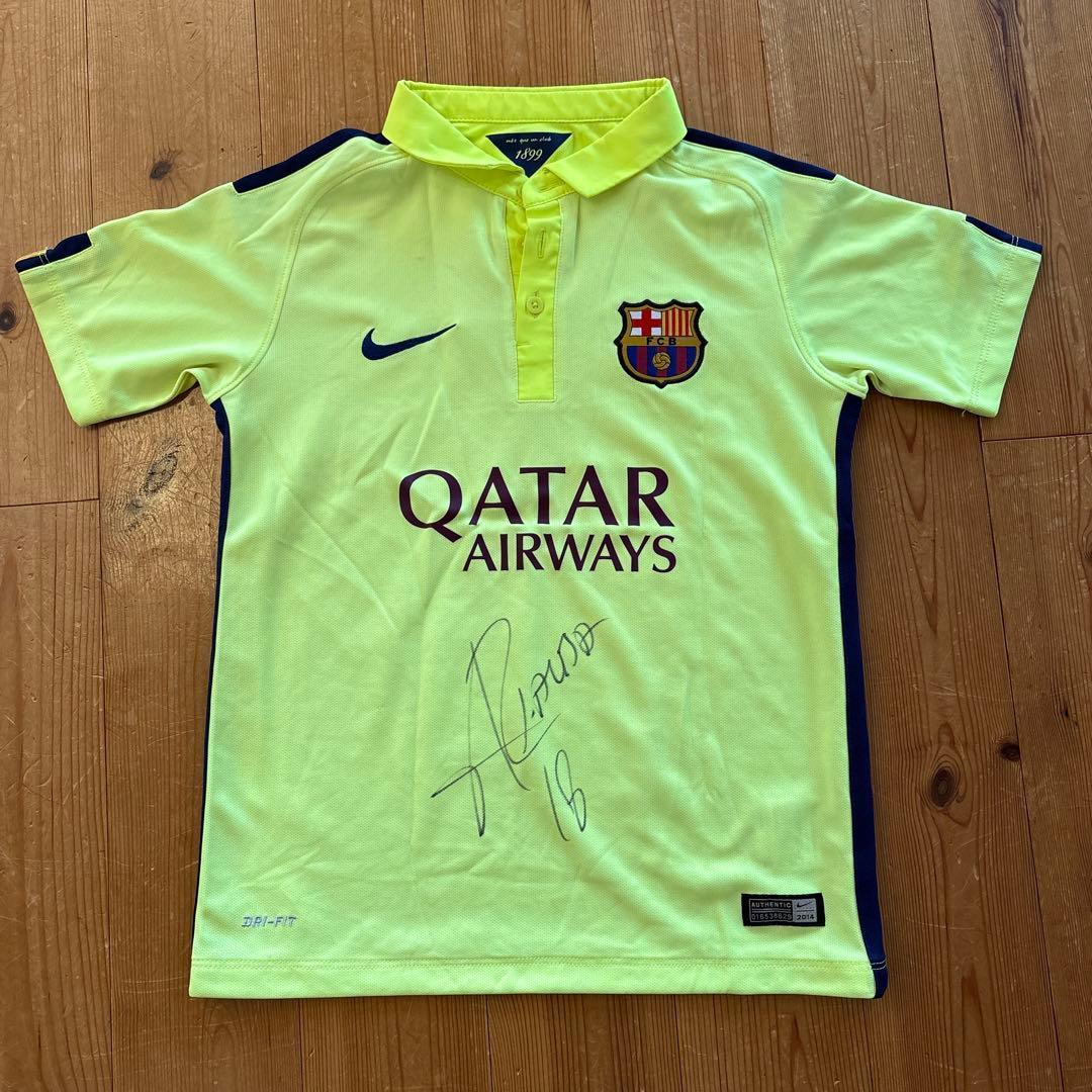 FCバルセロナ　ジョルディアルバ　サイン入り ユニホーム