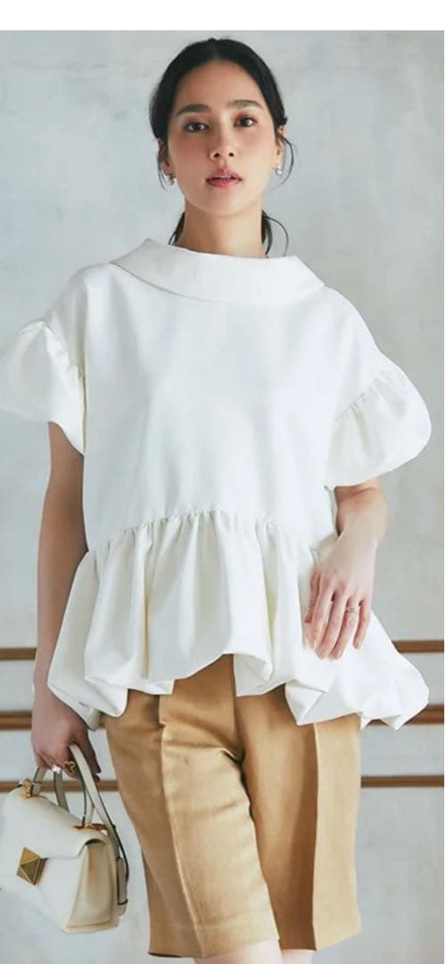 【Moomin】2WAYタイブラウス(ホワイト)