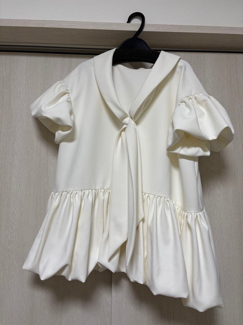 【Moomin】2WAYタイブラウス(ホワイト)