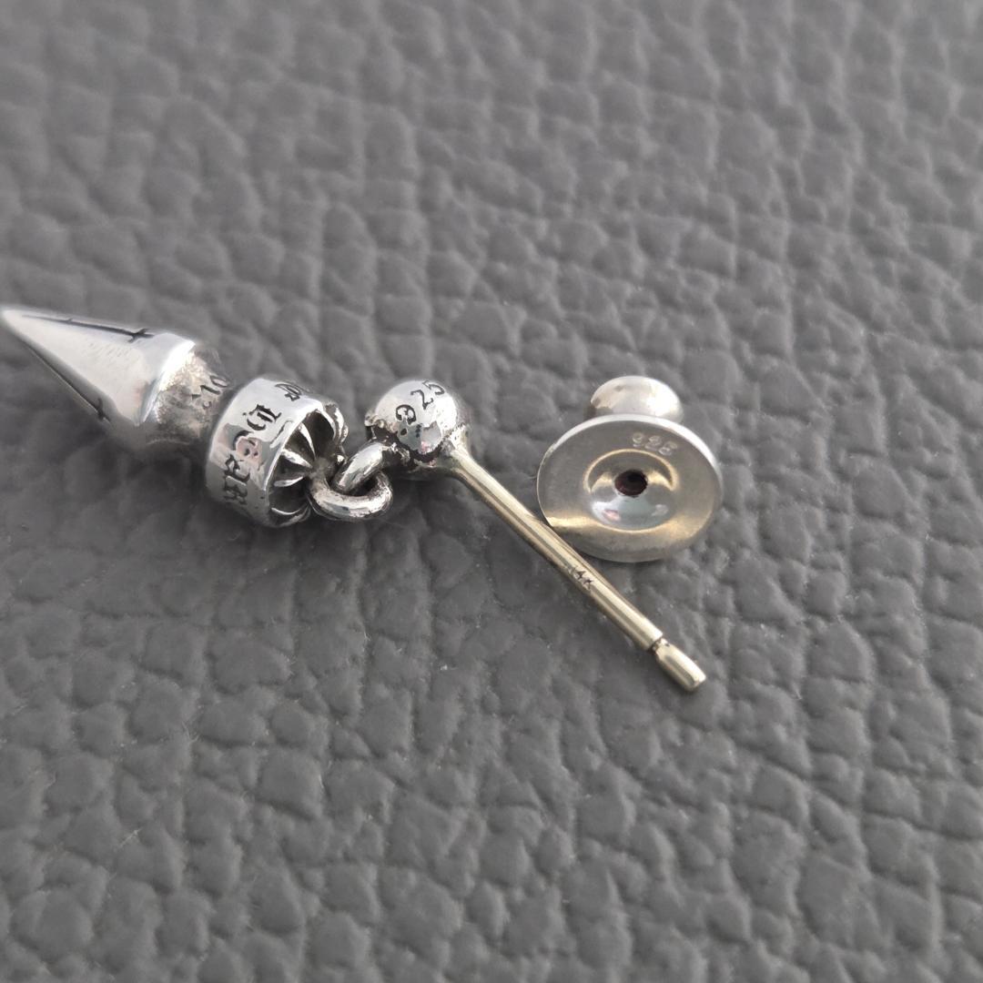 CHROME HEARTS クロムハーツ スパイク ドロップ ピアス 片耳