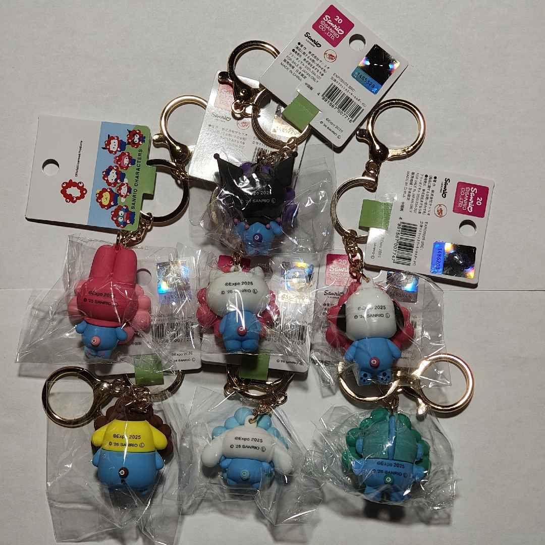 サンリオ パステル コンプ ミャクミャクなりきり立体マスコットカラーキーホルダー