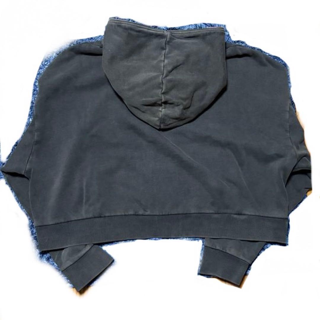 トップス entire studios eternal zip washed black