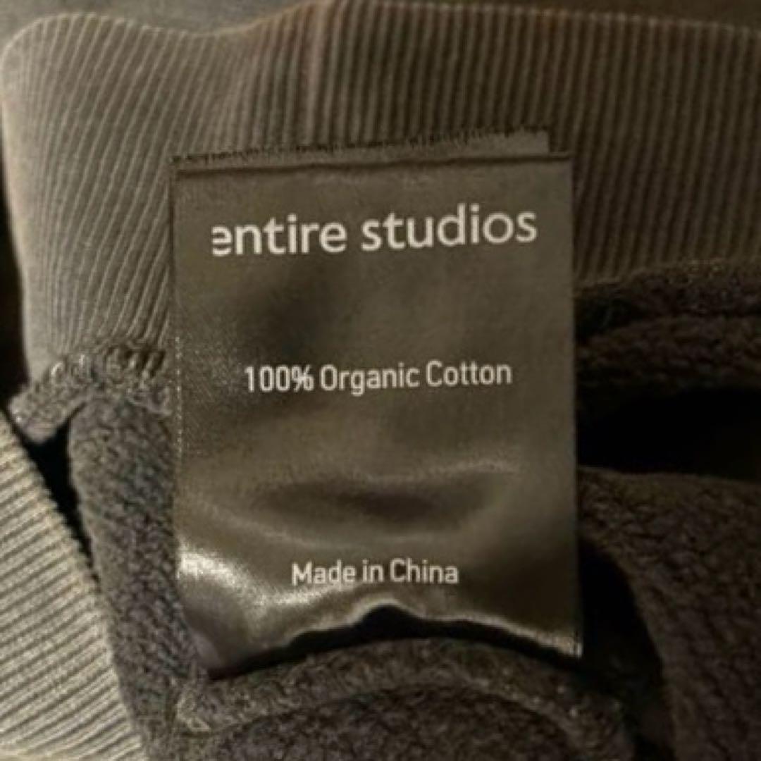 トップス entire studios eternal zip washed black