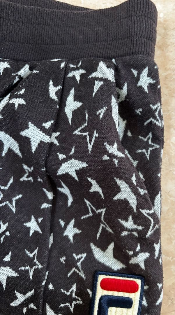 FILA 星柄　パーカー、ゲームシャツ、ショートパンツの3点セットM