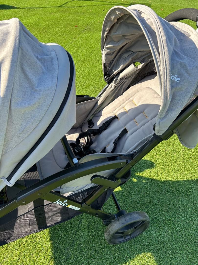 Joie 二人乗りベビーカー　グレー　折りたたみベビーカー