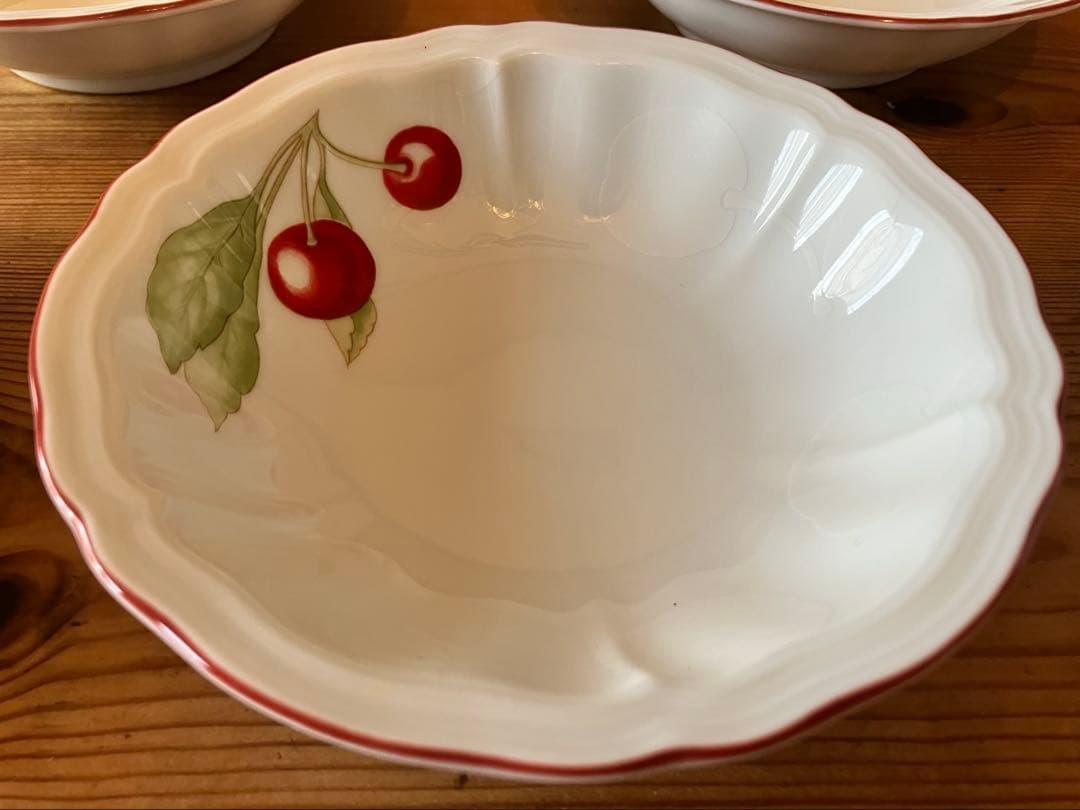 ジノリ　アンティコチェリー　フルーツサラダシリアルボウル×5