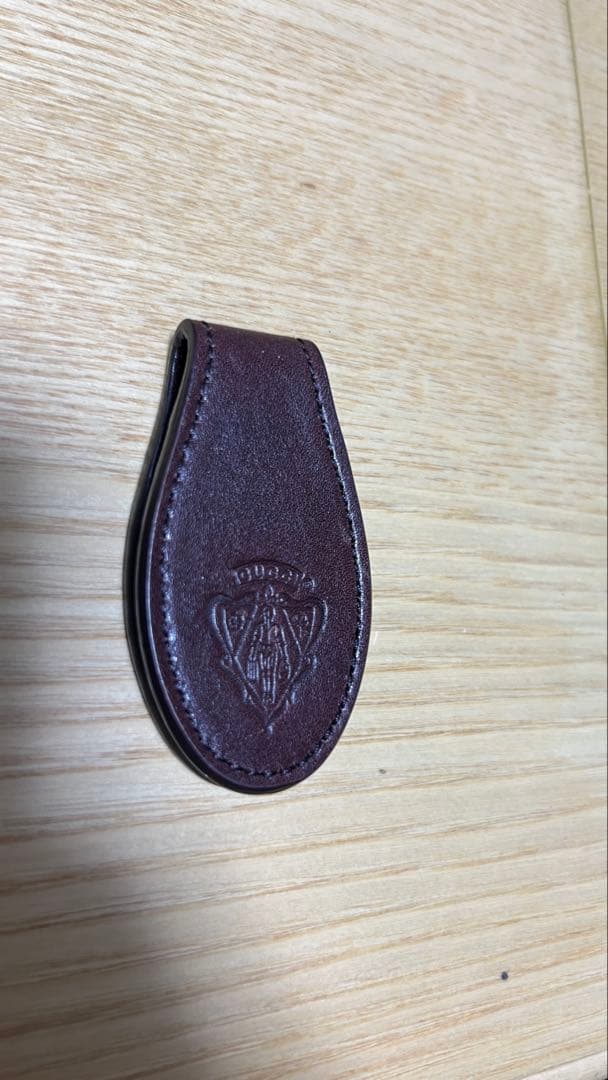 【値下げ中】ヴィンテージ_GUCCI マネークリップ レザーブラウン