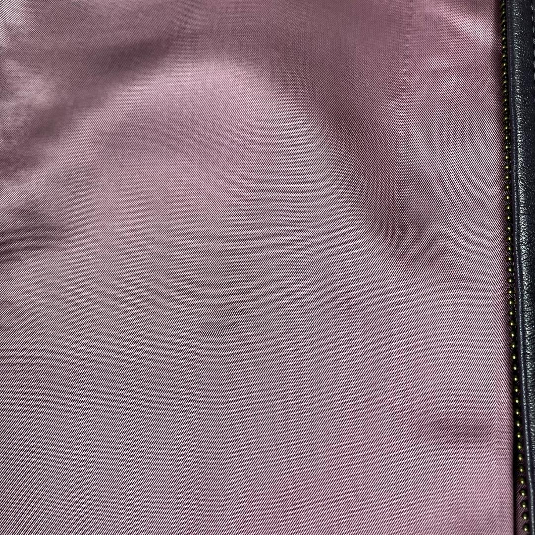 美品　AMACA　アマカ　ラムレザージャケット　ライダース　ノーカラー　674