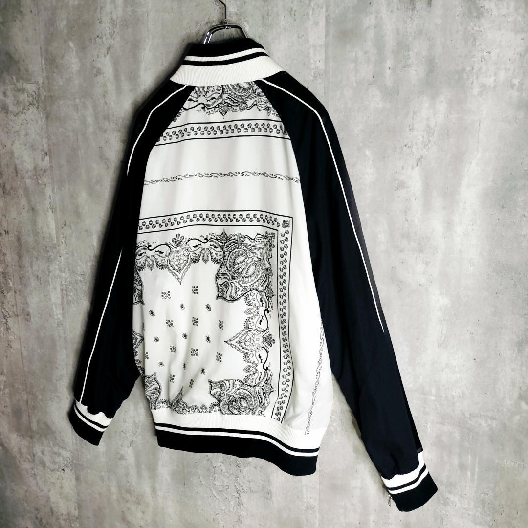 【人気・美品】sacai バンダナ 変則ジップ ボンバージャケット ペイズリー