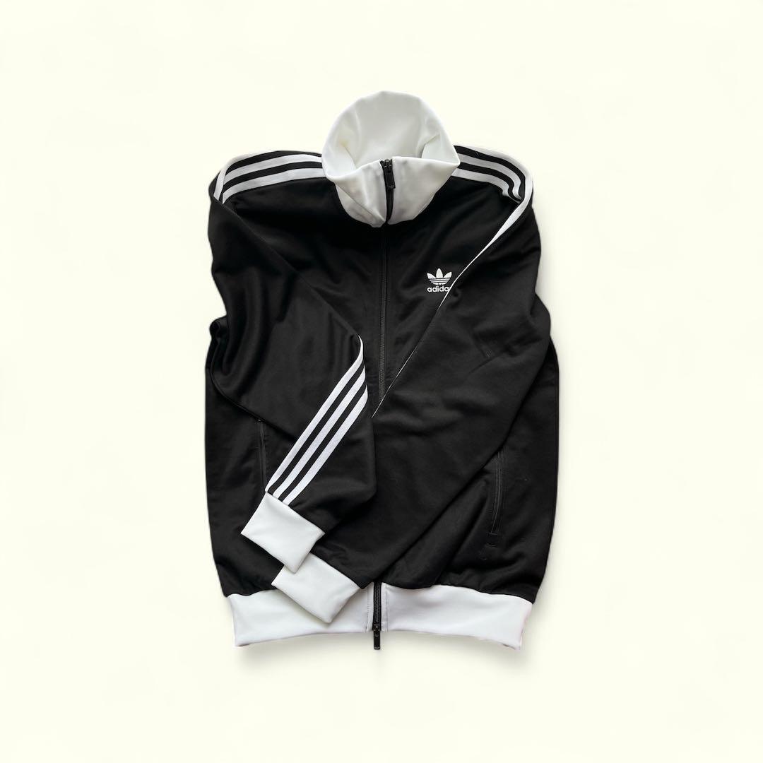 adidas BECKENBAUERブラック ジャージ ハイネック