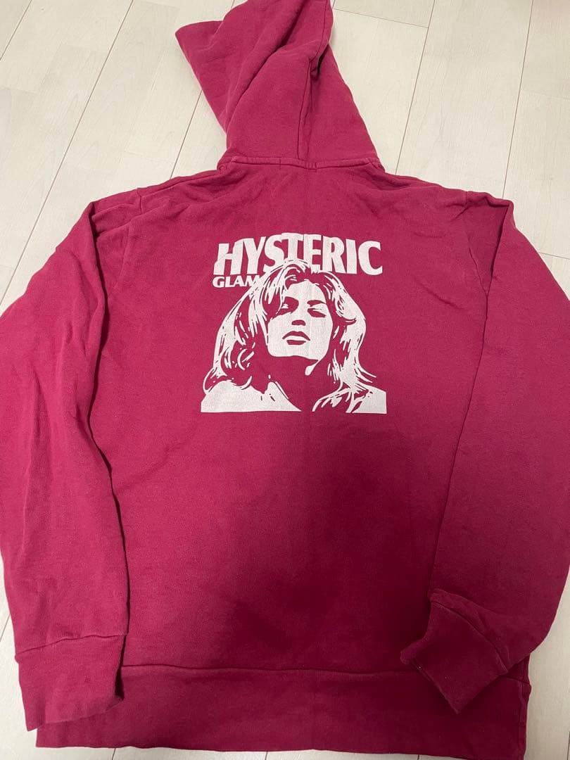 HYSTERIC GLAMOUR 赤 L パーカー！