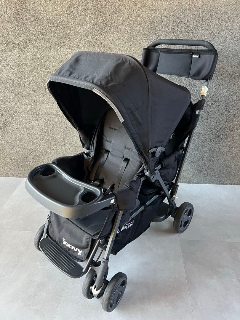 joovy 2人乗りベビーカー【リアシート付き】