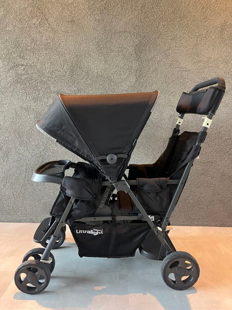 joovy 2人乗りベビーカー【リアシート付き】