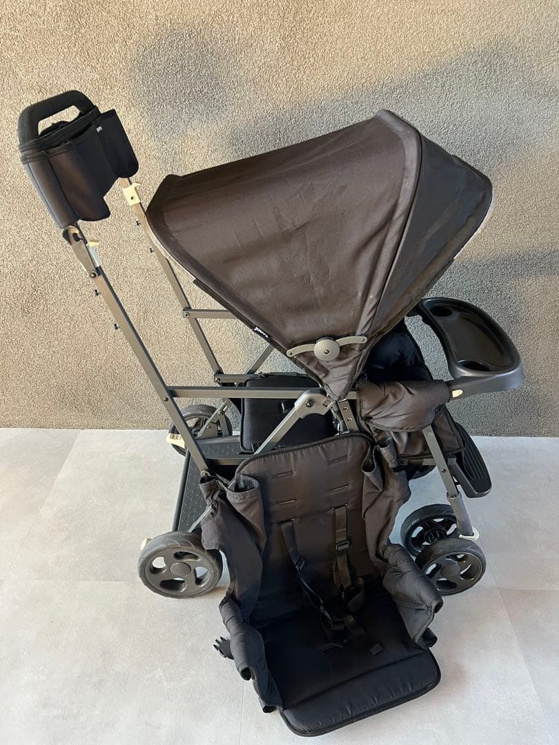 joovy 2人乗りベビーカー【リアシート付き】