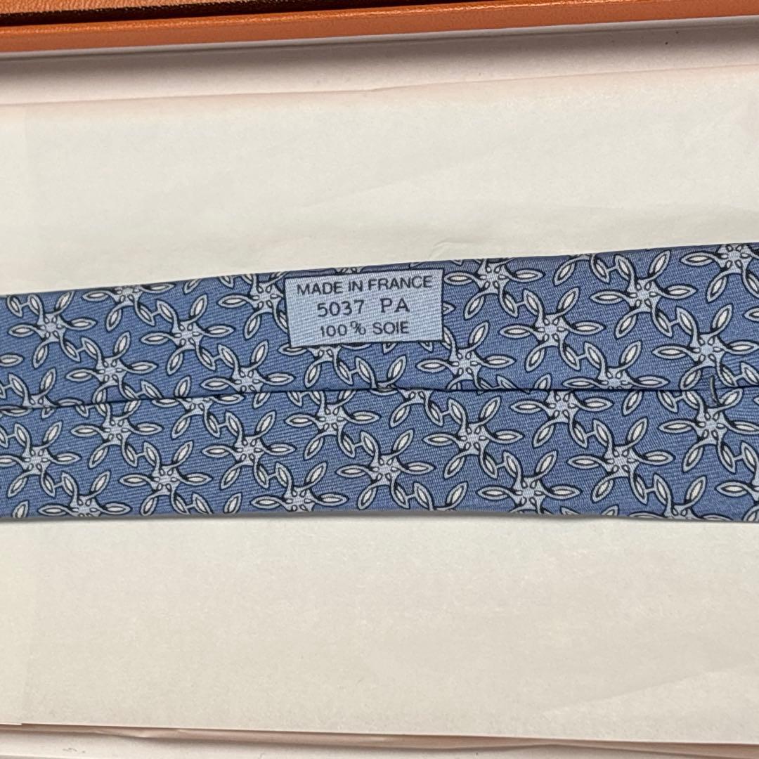 エルメス ネクタイ シルク スノーフレーク 雪 クリスタル 結晶 未使用