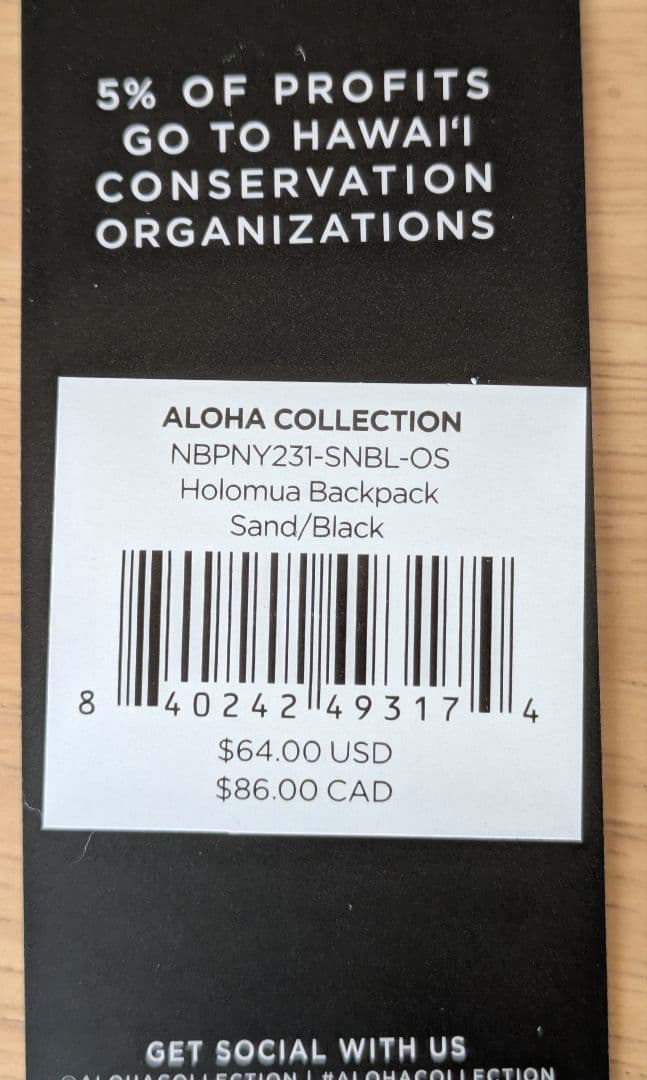 ALOHA COLLECTION バックパック