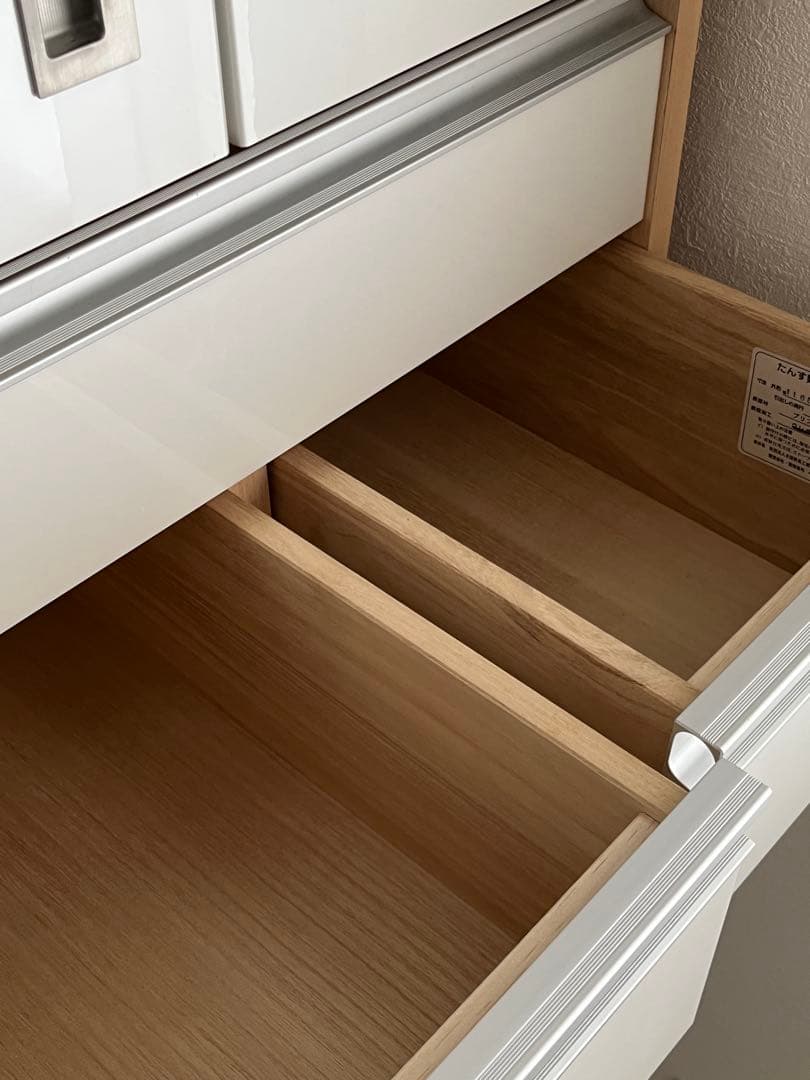 ミラー付き ワードローブ 収納タンス