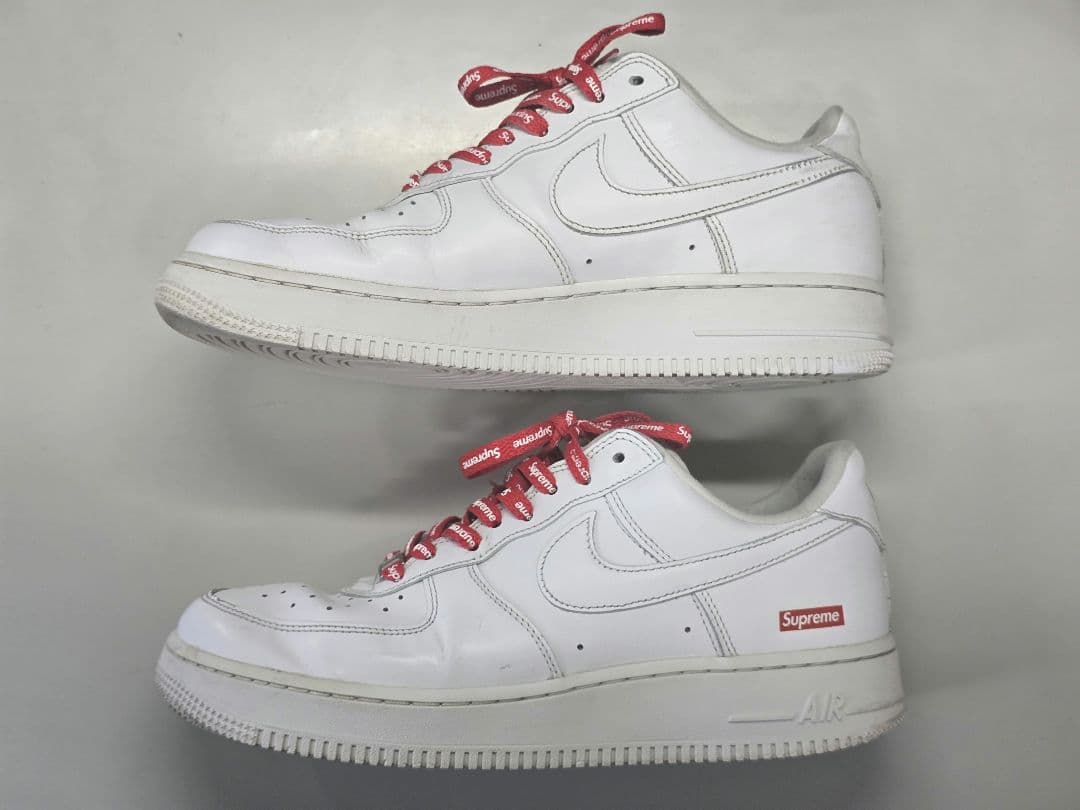 Nike Air Force 1 Supreme ホワイト　26cm