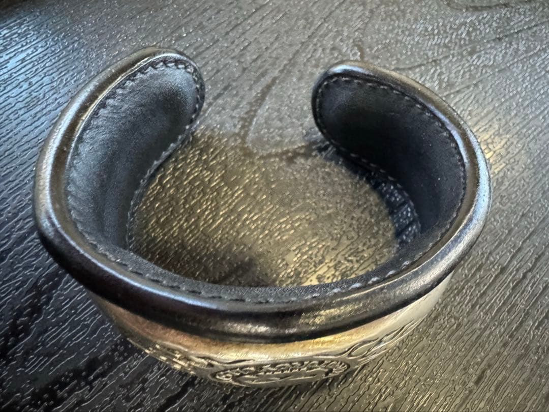 HARLEY DAVIDSON スカルバングル　レザーカバー