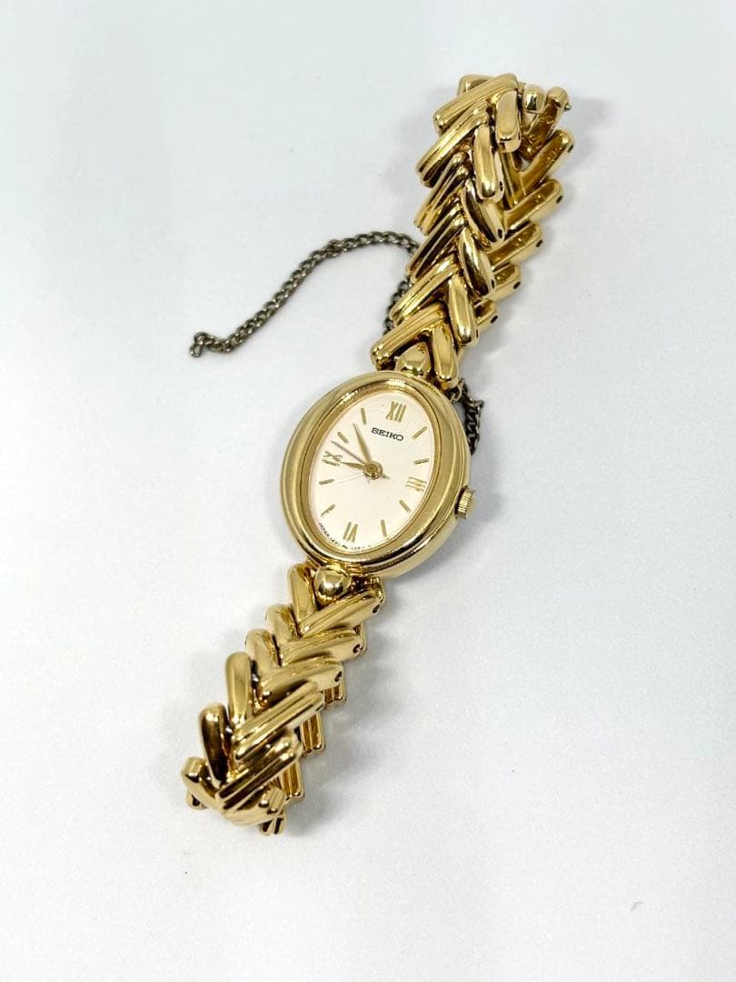 稼働品 SEIKO 1221-5930 オーバル レディース