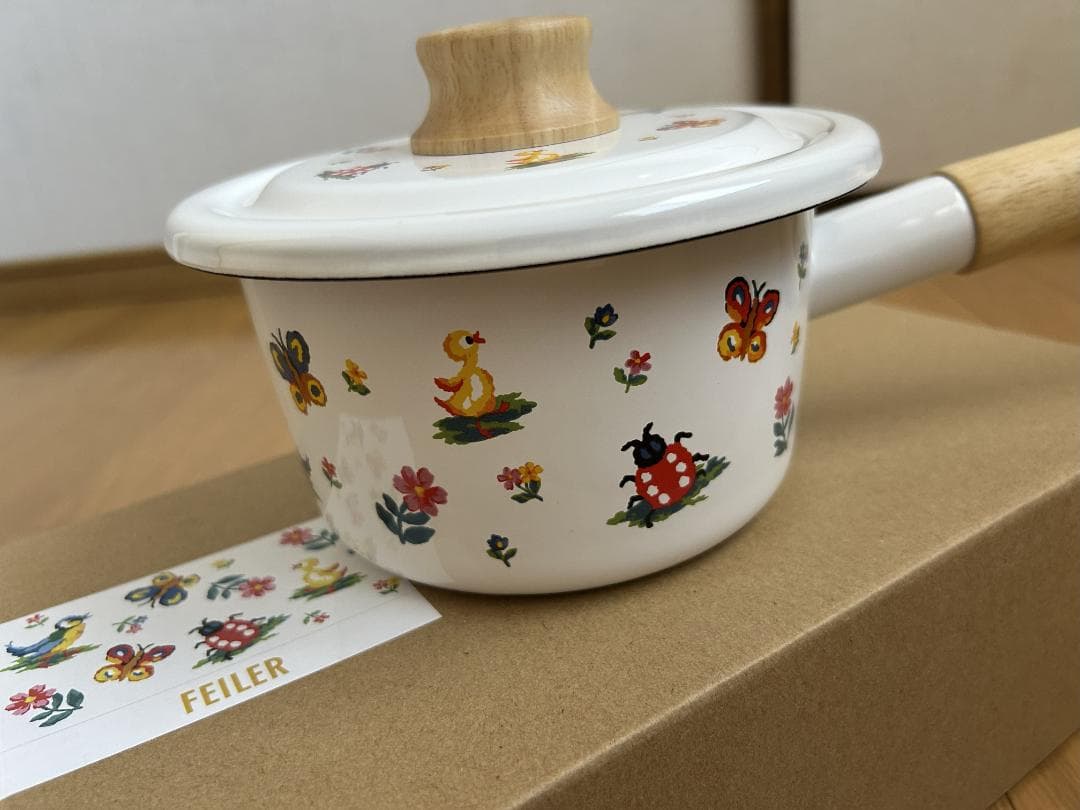 【新品未使用】フェイラー ハイジ ホーローミルクパン