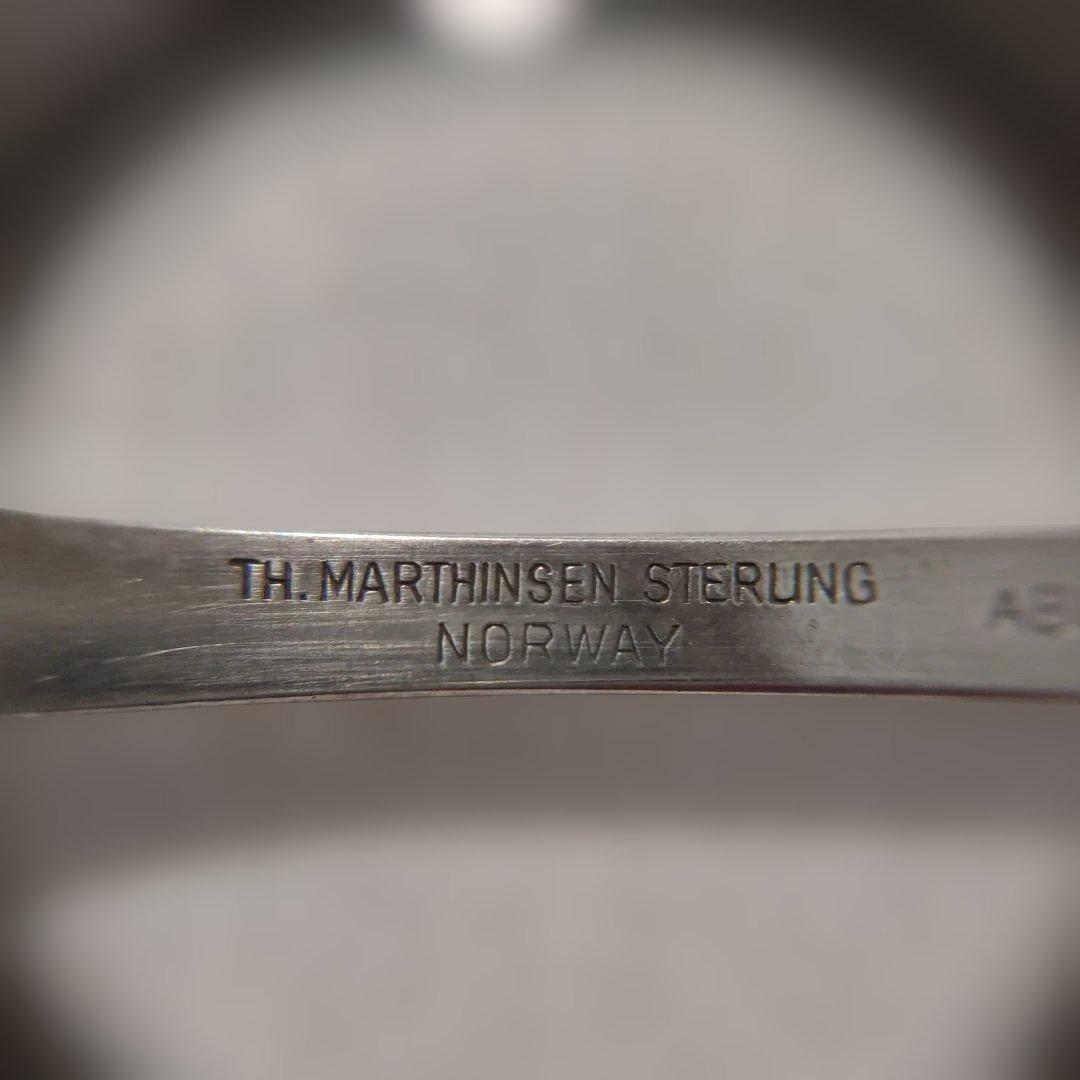 STERLING。銀製。シルバー製。スプーン。ノルウェー製。約9.4g。中古品。