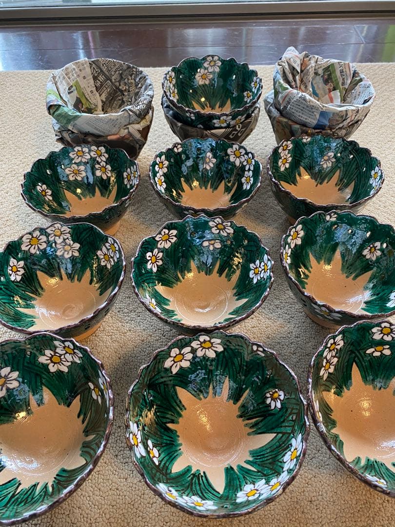 乾山写　水仙向付15客　清水焼 チロンマ