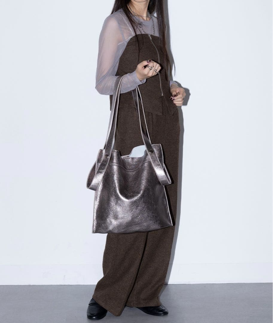 【美品】トートバッグ 「BEAURE」カウレザー 2デザイン ハンドル トート