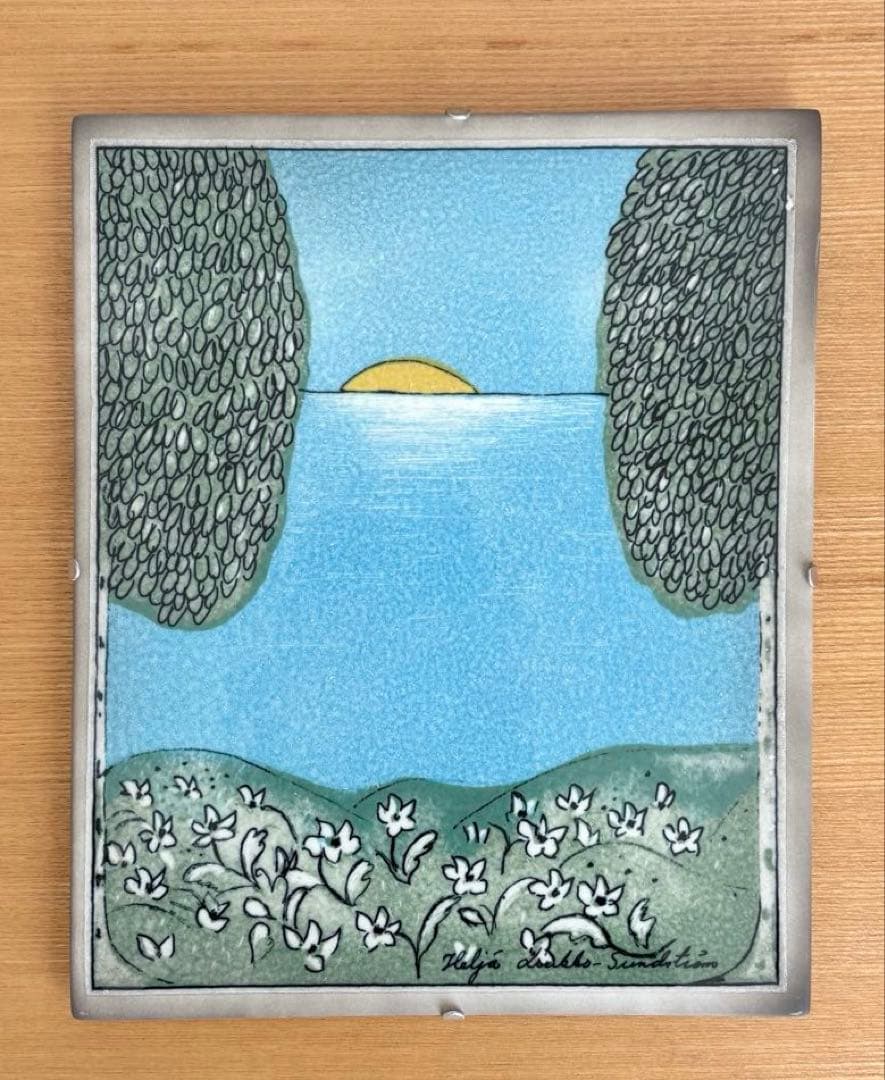 ARABIA アラビア ヘルヤ 四季の陶板画(大) \"Kevät\"