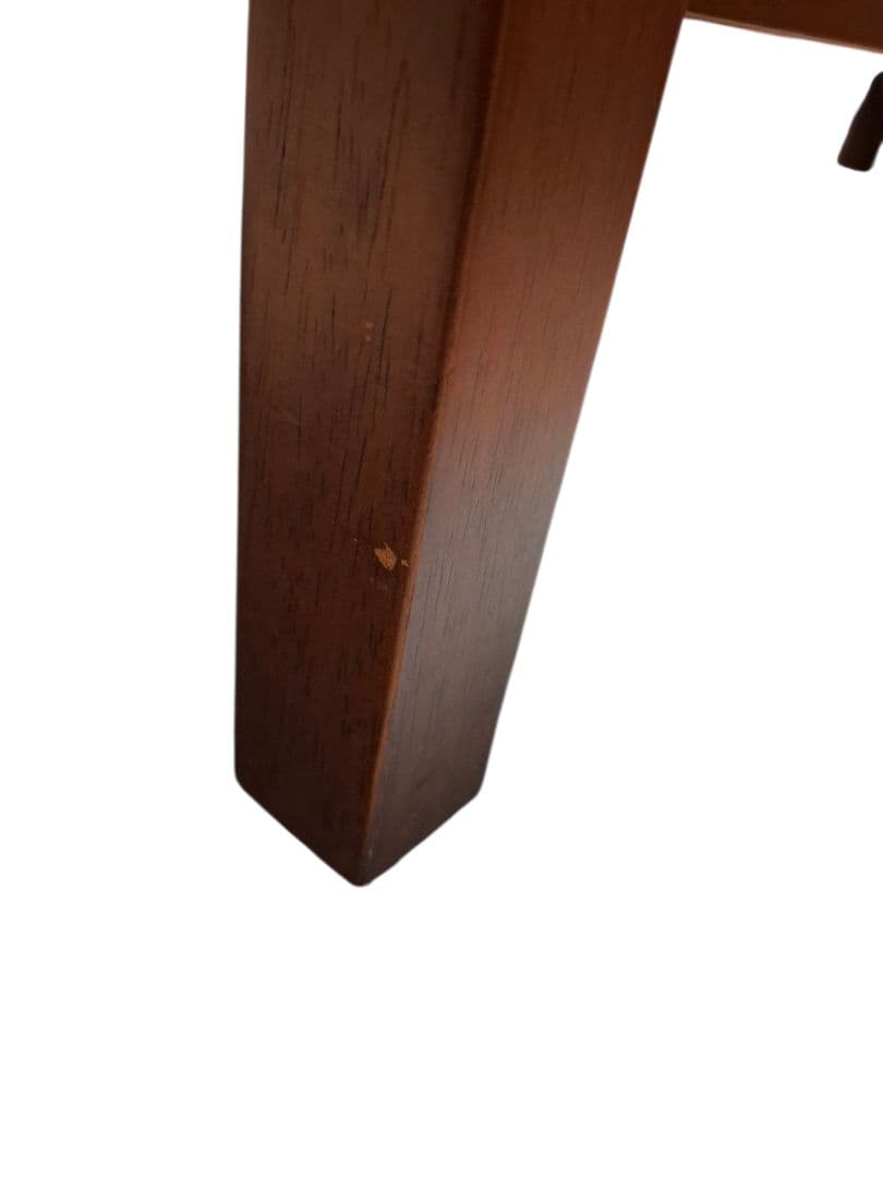 【和モダン】ダイニングチェア 2脚セット ダークブラウン PVCレザー スリム