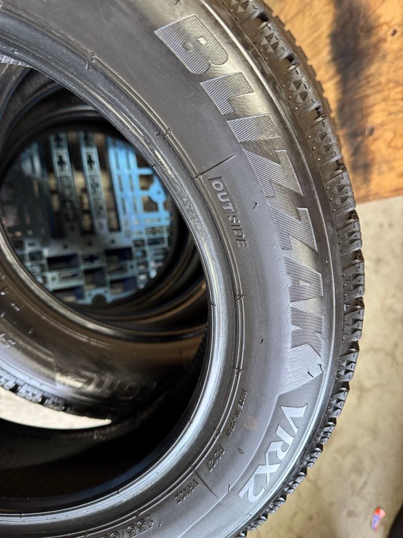 タイヤ・ホイール (486)155/65R14 BRIDGESTONE BLIZZAK VRX2