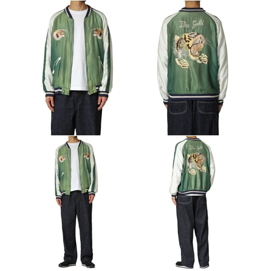 GOLD ゴールド ACETATE SOUVENIR JACKET L 新品同様