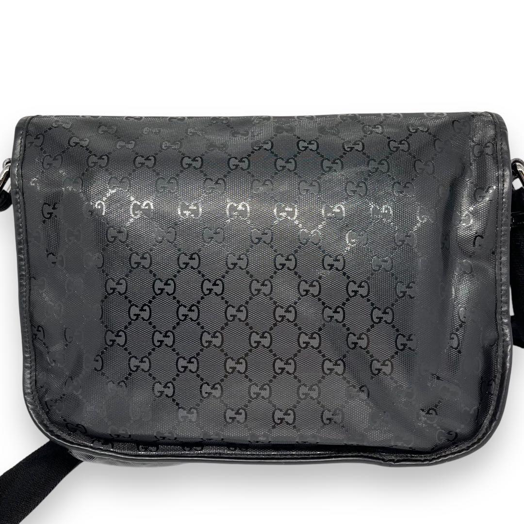 美品■GUCCI インプリメ メッセンジャーバッグ GG メタリック ショルダー