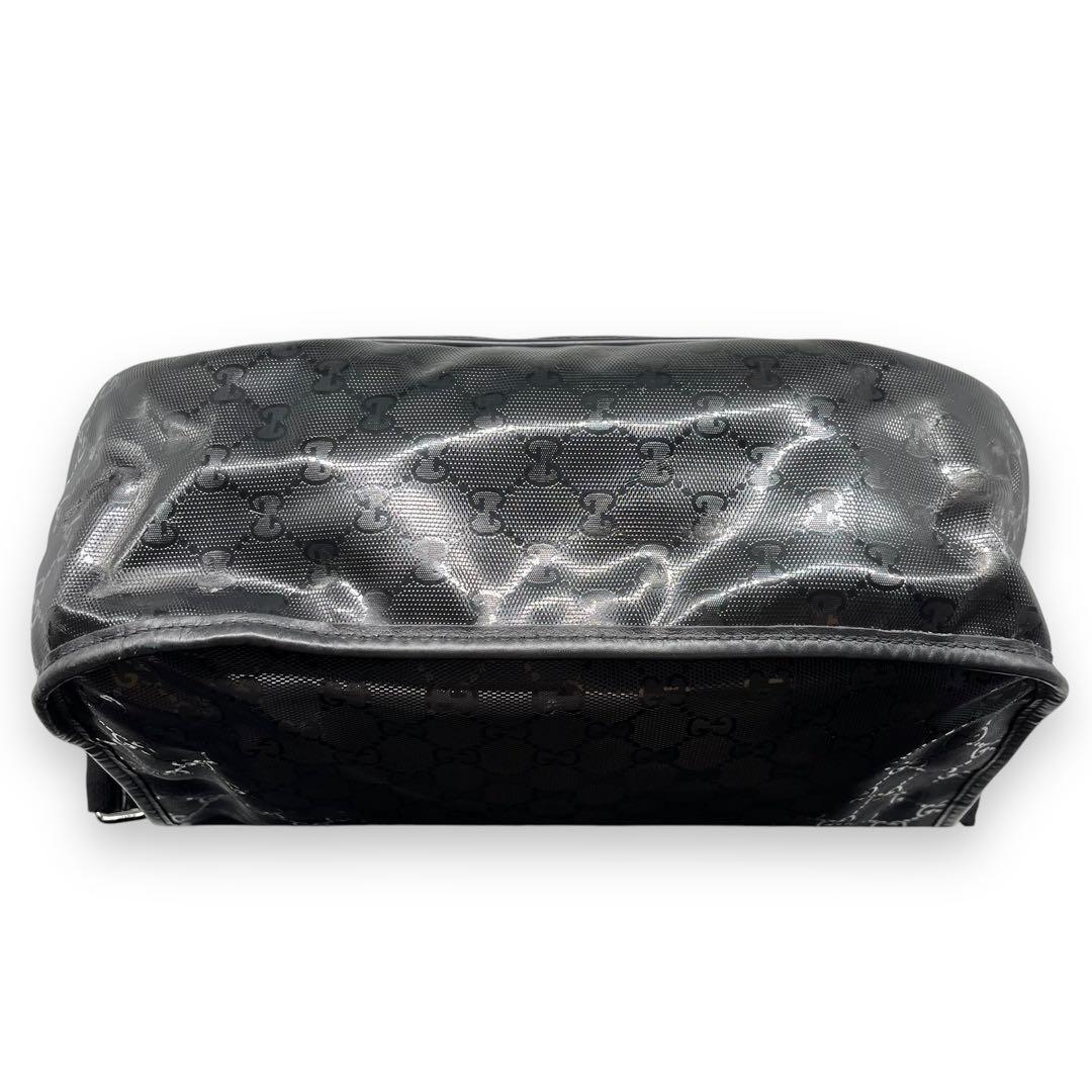 美品■GUCCI インプリメ メッセンジャーバッグ GG メタリック ショルダー