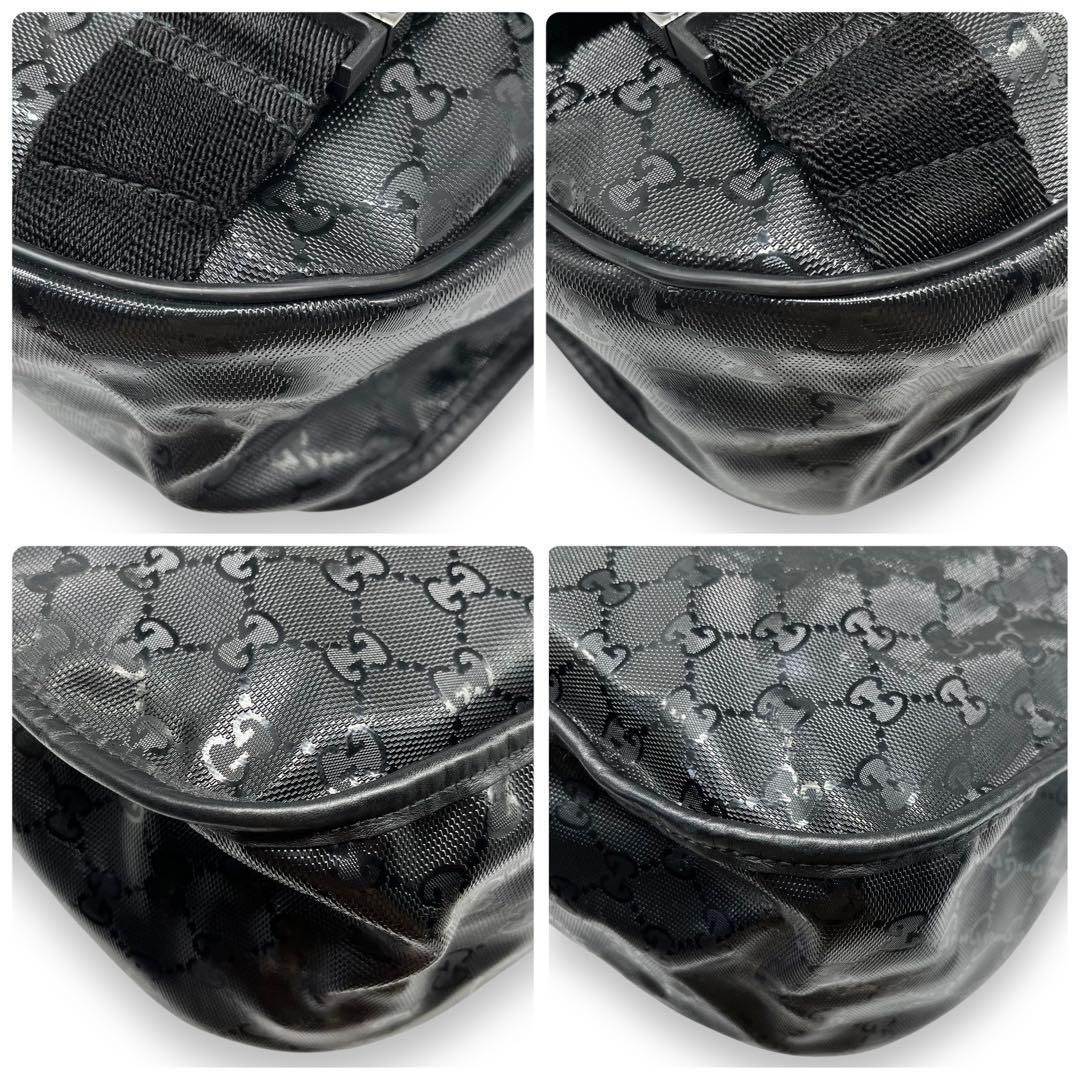 美品■GUCCI インプリメ メッセンジャーバッグ GG メタリック ショルダー