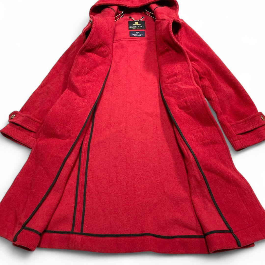 【美品】GRENFELL × BRAHMIN ダッフルコート 赤 英国製