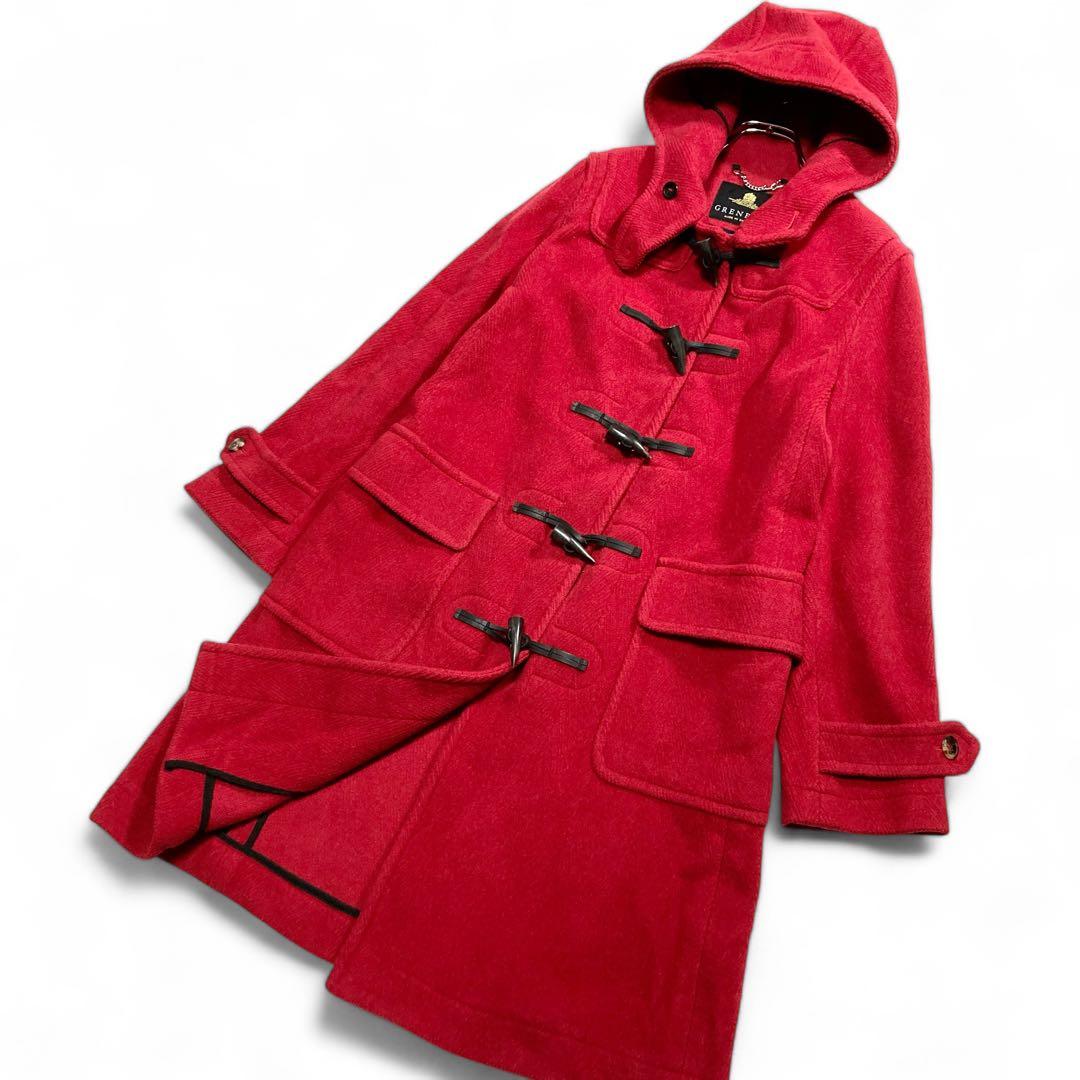 【美品】GRENFELL × BRAHMIN ダッフルコート 赤 英国製