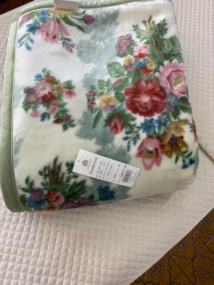 暖か国産二重合わせ毛布ダブル超ロングサイズ毛布 サンダーソン　重量約4.1k