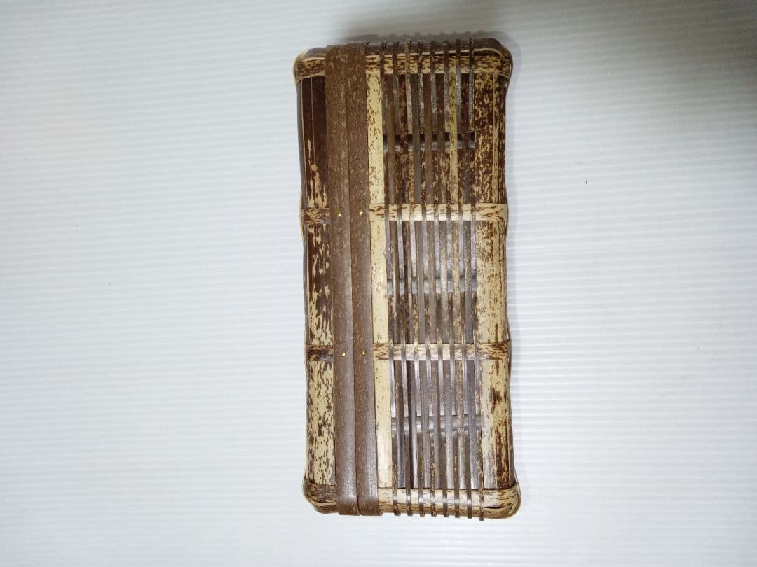 竹製蓋付きバスケット 　小物入れ　お弁当箱にも♪