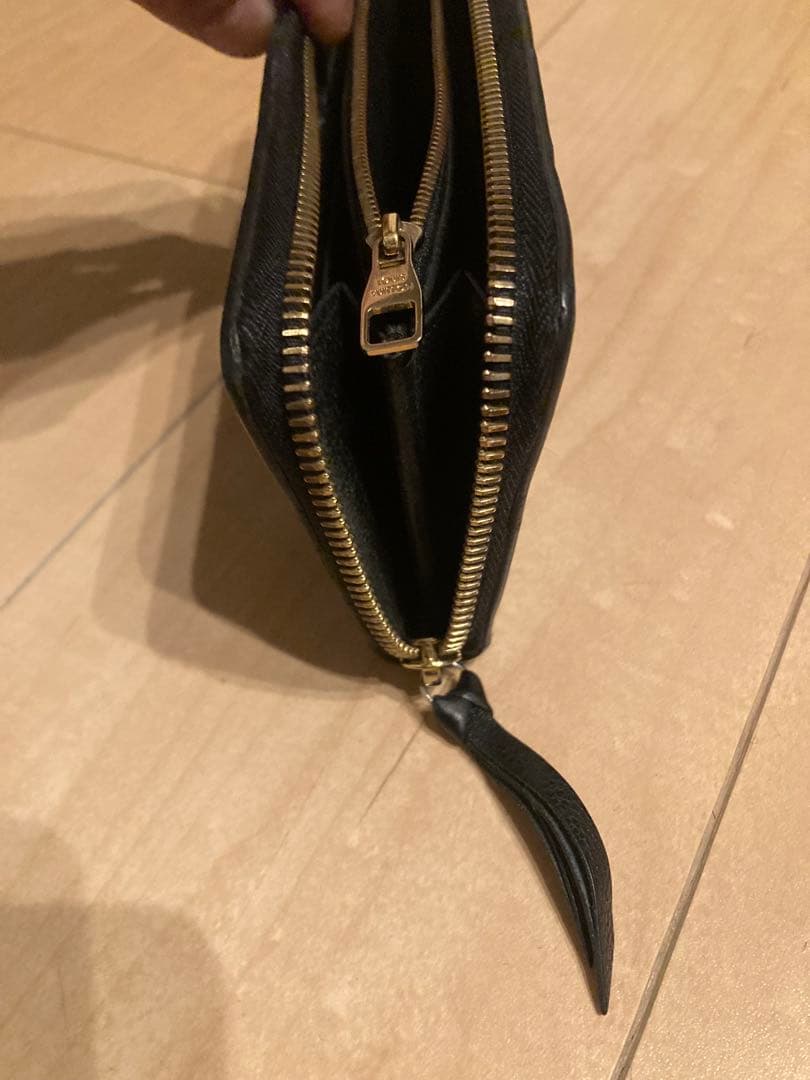 Louis Vuitton 黒 レザー 長財布