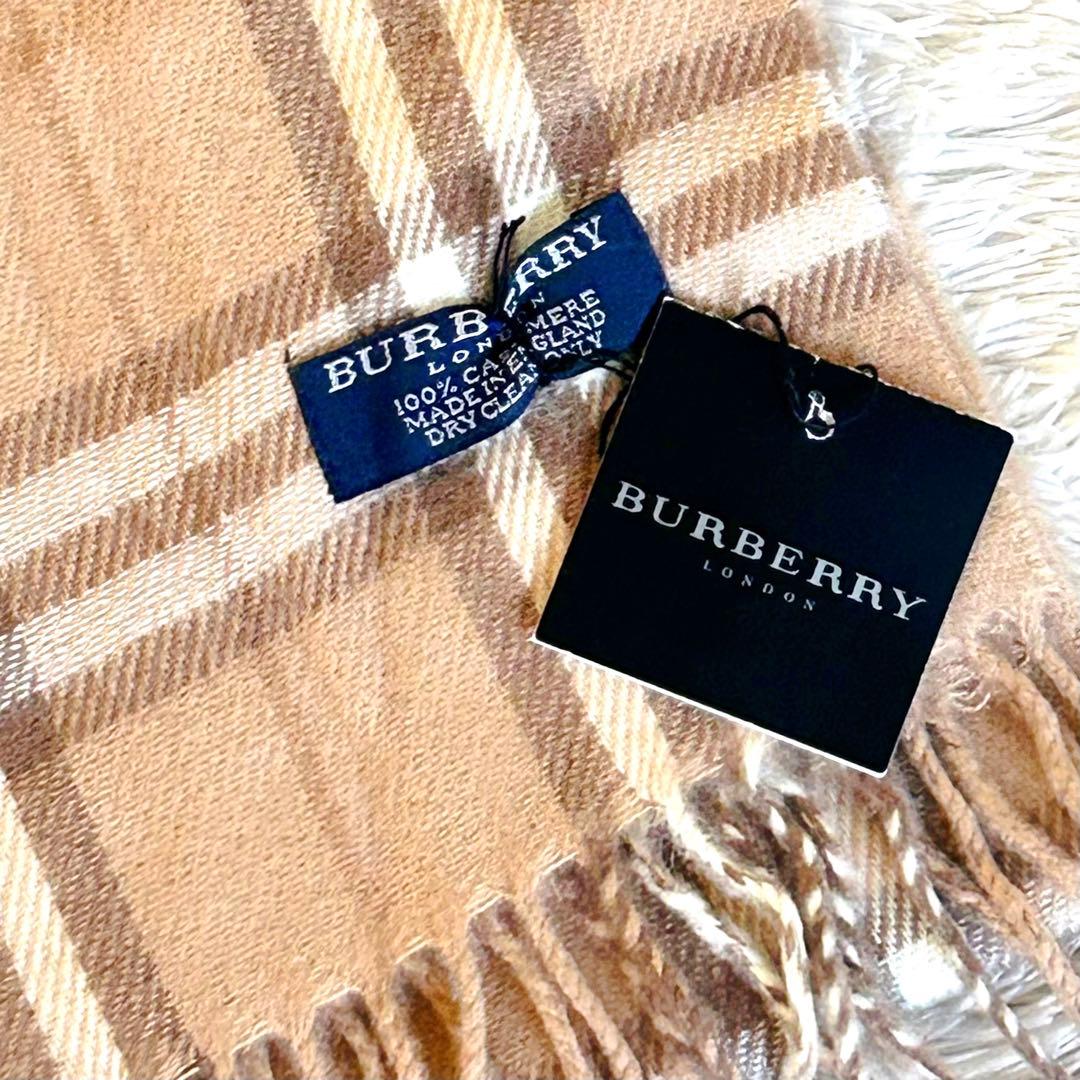 極美品✨Burberry バーバリー ロンドン カシミヤ100 マフラー 未使用
