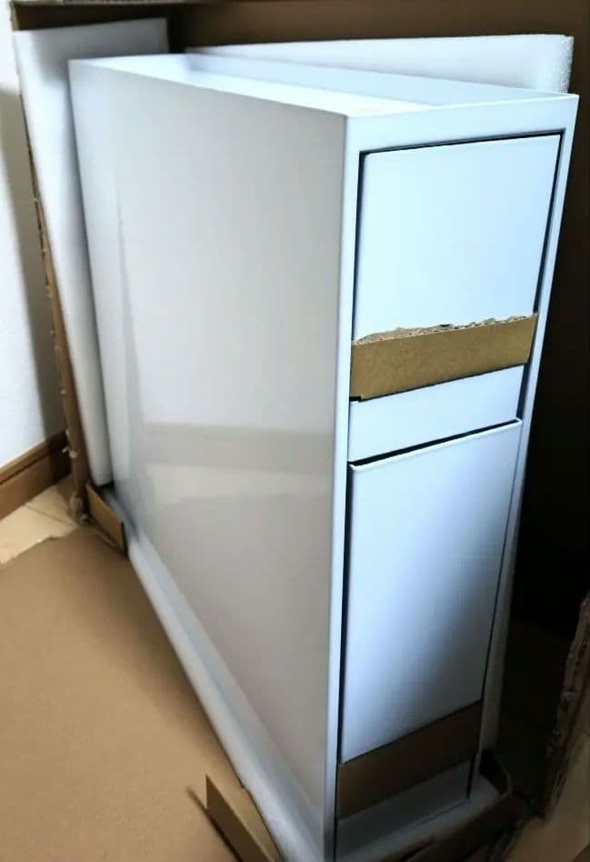 未使用　調味料ラック　2段ラック+取り外し可能トレー　スッキリ隠せる調味料ラック